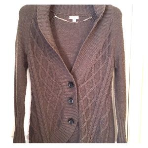 Women’s Chunk Button Down Gray Cardigan